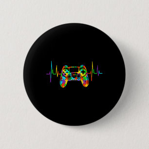 Badge Rond 5 Cm Acceptation de puzzle jeu vidéo pour enfants Sensi