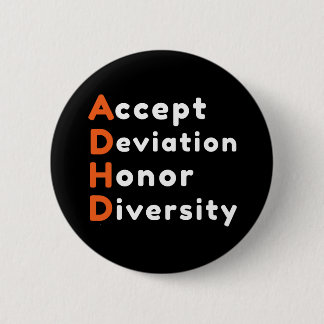 Badge Rond 5 Cm Accepter l'écart Diversité Honneur Sensibilisation