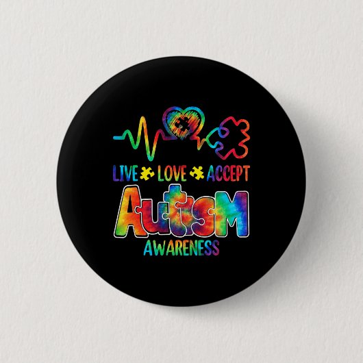 Badge Rond 5 Cm Acceptt en direct (Devant)
