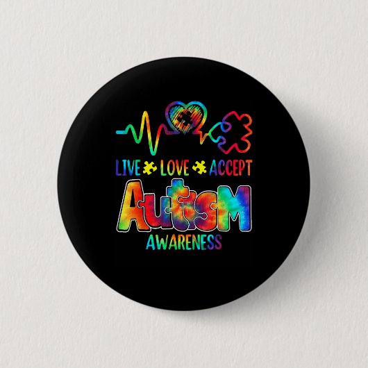 Badge Rond 5 Cm Acceptt en direct (Devant)