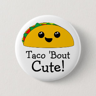 Badge Rond 5 Cm Accès Kawaii mignon de taco '