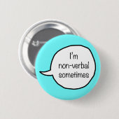 Badge Rond 5 Cm Accessoire coté drôle pour introvertis (Devant & derrière)