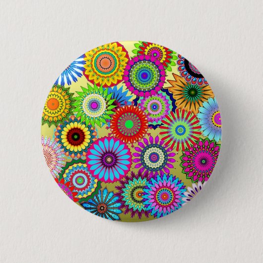 Badge Rond 5 Cm Accessoire d'impression de tendance psychadelique (Devant)