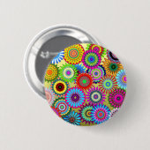 Badge Rond 5 Cm Accessoire d'impression de tendance psychadelique (Devant & derrière)