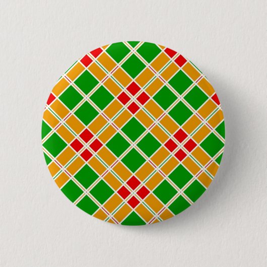 Badge Rond 5 Cm Accessoire motif jaune argyl vert brillant (Devant)