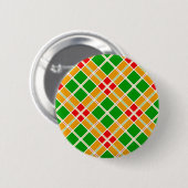 Badge Rond 5 Cm Accessoire motif jaune argyl vert brillant (Devant & derrière)