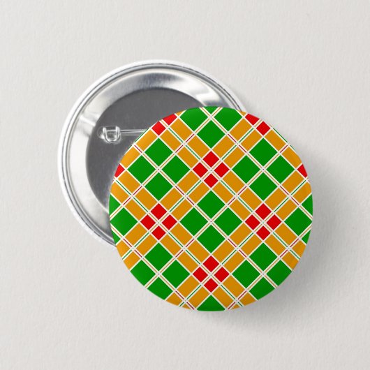 Badge Rond 5 Cm Accessoire motif jaune argyl vert brillant (Devant & derrière)