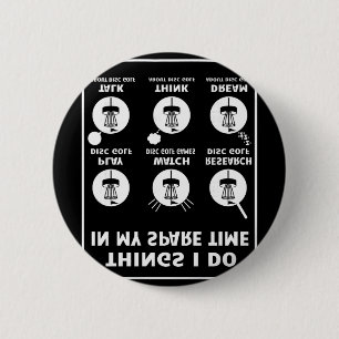 Badge Rond 5 Cm Accessoires de disc golf pour mes moments libres