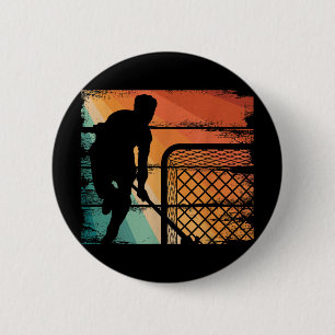 Badge Rond 5 Cm Accessoires de hockey sur gazon Rétro Amateur de h