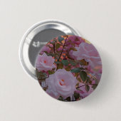 Badge Rond 5 Cm Accessoires de rose rose (Devant & derrière)