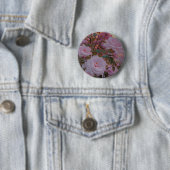 Badge Rond 5 Cm Accessoires de rose rose (En situation)