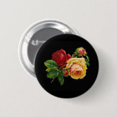Badge Rond 5 Cm Accessoires d'impression rose - noir, rouge, art v (Devant & derrière)