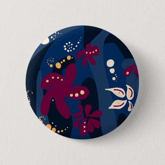 Badge Rond 5 Cm Accessoires Motifs tendance, rose bleu abstrait (Devant)