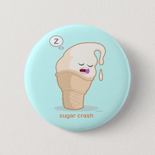 Badge Rond 5 Cm Accident de sucre (Devant)