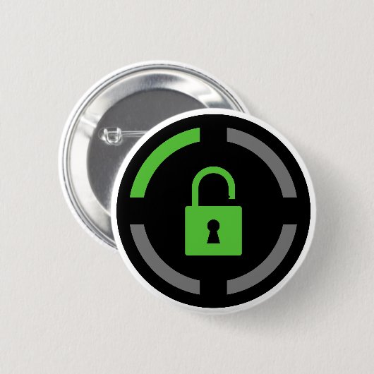 Badge Rond 5 Cm Accomplissement débloqué (Devant & derrière)