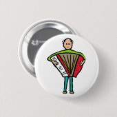Badge Rond 5 Cm Accordéon (Devant & derrière)