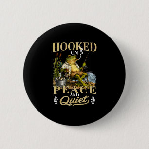 Badge Rond 5 Cm Accro au calme et à la tranquillité drôle de greno