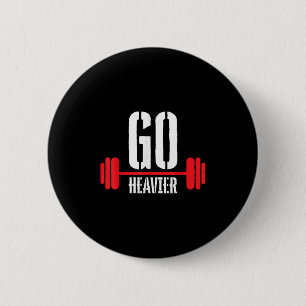 Badge Rond 5 Cm Accroître la force Motivation d'entraînement