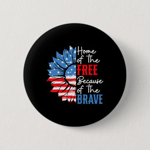 Badge Rond 5 Cm Accueil Du Libre À Cause Du Brave Tournesol 4T