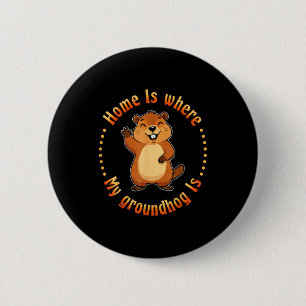 Badge Rond 5 Cm Accueil est où se trouve mon animal de compagnie l
