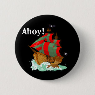 Badge Rond 5 Cm Accueil Pirates