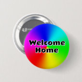 Badge Rond 5 Cm Accueil (vous pouvez modifier les mots) (Devant & derrière)