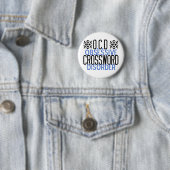 Badge Rond 5 Cm Acdict amusant du mot-croisé (En situation)