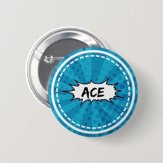 Badge Rond 5 Cm Ace (Devant & derrière)