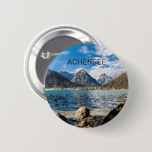 Badge Rond 5 Cm Achensee Tirol Retro Autriche Vacances Souvenir