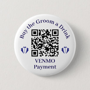 Badge Rond 5 Cm Acheter Groom a Drink Simple