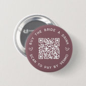Badge Rond 5 Cm Acheter la mariée une boisson Bachelorette Party Q (Devant & derrière)