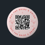 Badge Rond 5 Cm Acheter un verre à la mariée Code QR de la fête d'<br><div class="desc">N'oubliez pas ces boutons de code QR "Acheter un verre à la mariée" pour votre fête d'enterrement de vie de jeune fille ! Correspond à notre thème de fête d'enterrement de vie de jeune fille rétro cocktail. Modifiez facilement le code QR avec le vôtre.</div>