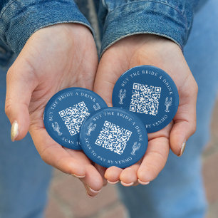 Badge Rond 5 Cm Acheter un verre à la mariée enterrement de vie de