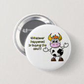 Badge Rond 5 Cm Achetez le bouton de vache (Devant & derrière)