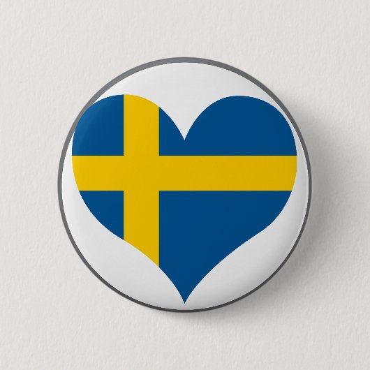 Badge Rond 5 Cm Achetez le drapeau de la Suède (Devant)