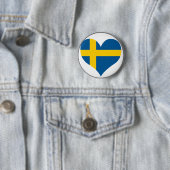 Badge Rond 5 Cm Achetez le drapeau de la Suède (En situation)