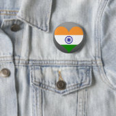Badge Rond 5 Cm Achetez le drapeau de l'Inde (En situation)