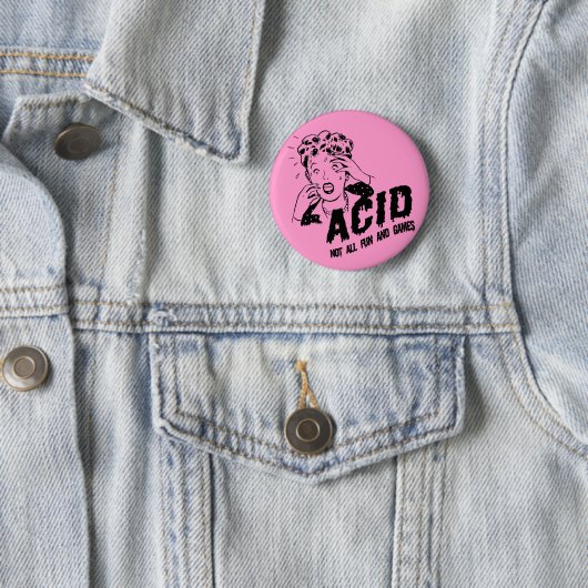 Badge Rond 5 Cm Acide (En situation)