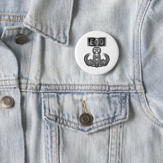 Badge Rond 5 Cm Acier Conception Master Explosive Ordination (En situation)
