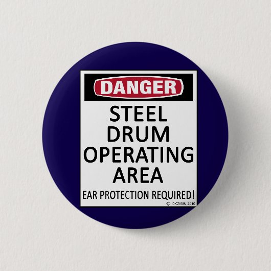 Badge Rond 5 Cm Acier de la zone d'exploitation (Devant)