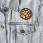 Badge Rond 5 Cm Acorn Mandala (En situation)