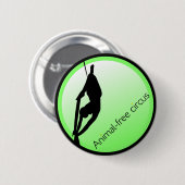 Badge Rond 5 Cm Acrobate de cirque moderne (Devant & derrière)