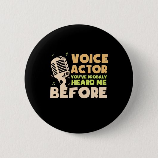 Badge Rond 5 Cm Acteur vocal (Devant)