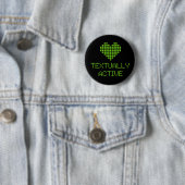 Badge Rond 5 Cm Actif par texte - bouton (En situation)