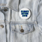 Badge Rond 5 Cm Action de climat maintenant (En situation)