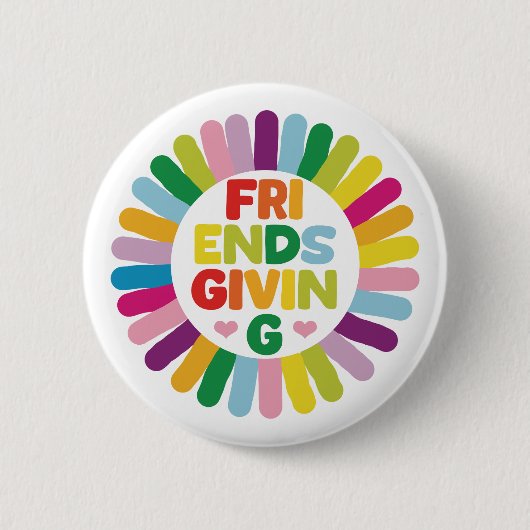 Badge Rond 5 Cm Action de grâce entre amis (Devant)