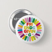 Badge Rond 5 Cm Action de grâce entre amis (Devant & derrière)