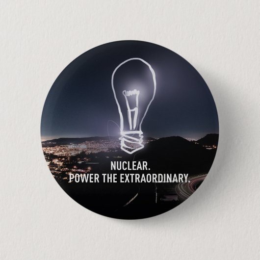 Badge Rond 5 Cm Actionnez le bouton extraordinaire (Devant)