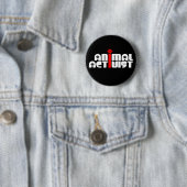 Badge Rond 5 Cm Activiste animal (En situation)
