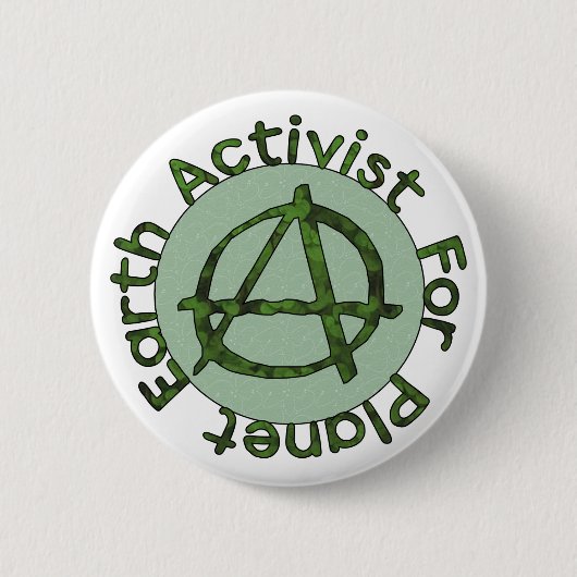 Badge Rond 5 Cm Activiste de la terre (Devant)